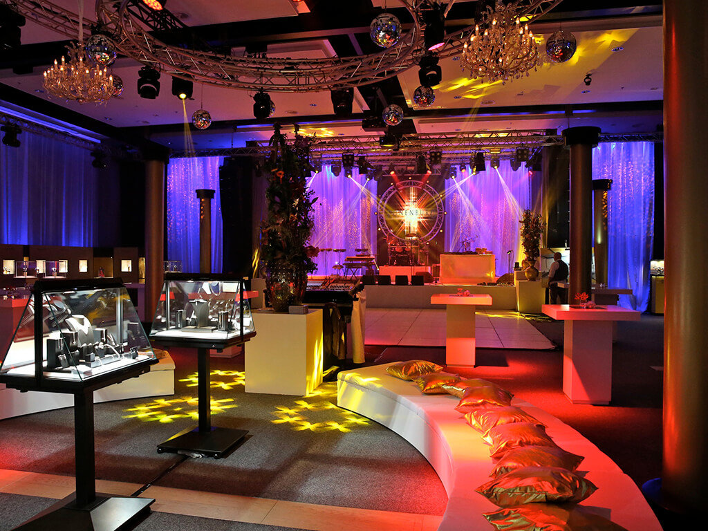 paars goud lounge verlichting