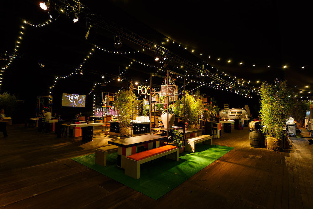 Warme inrichting evenementlocatie